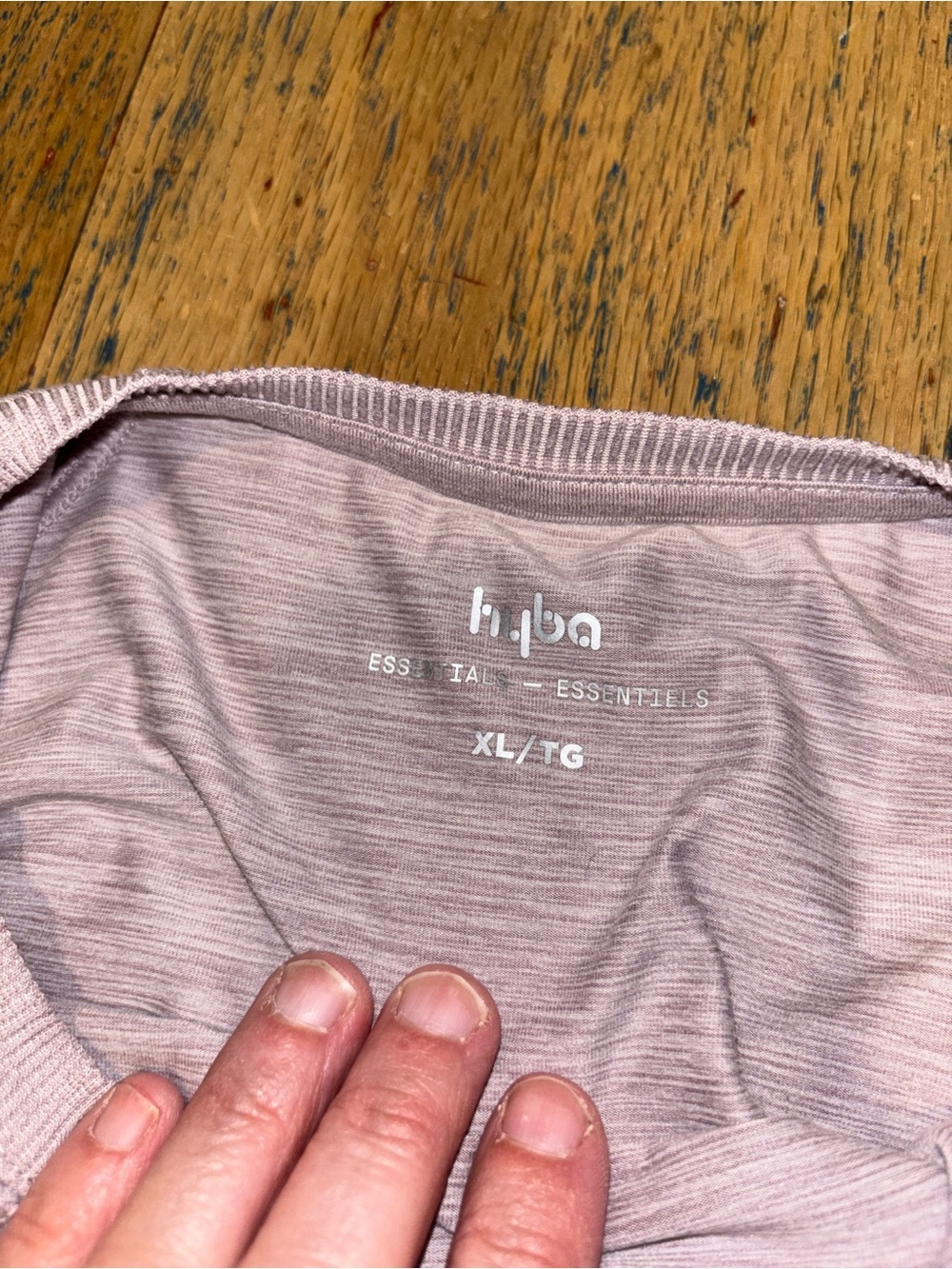 HYBA Essentials Light Mauve Long Sleeve Top XL - Picture 2 of 7